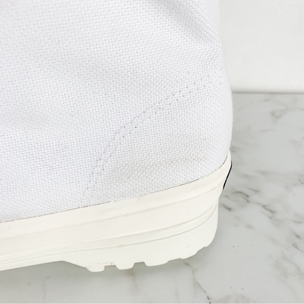 Superga 2341 Alpina High Top Sneakers with Gum Sole in White Sz 7 1/2 - Picture 6 of 16